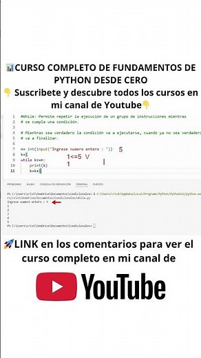 🚀 Learn WHILE in Python from scratch | Full class on YouTube