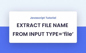 如何使用javascript获取上传文件的文件名