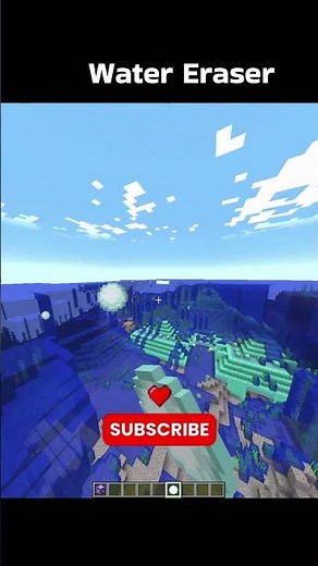 Minecraft Commands 🌊Water Eraser💀pt.20 #minecraft #shorts