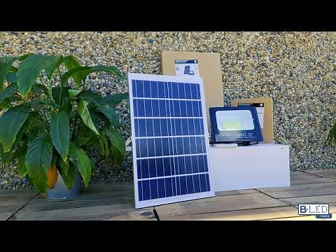 Projecteur solaire LED 60W avec télécommande
