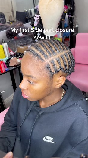 Side Part Closure Sew In Tutorial: New York Hairstylist Braids