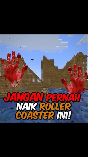 JANGAN Pernah Naik Roller Coaster Ini! 💀 #minecrafthorror#minecraftindonesia
