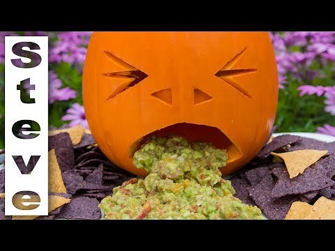 PUMPKIN PUKE GUACAMOLE - No.3 Most Disgusting Halloween 🎃 Recipes