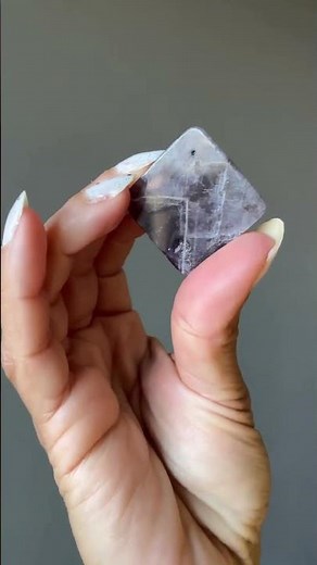 Amethyst Grid Crystal Purple Chevron Diamond Drilled