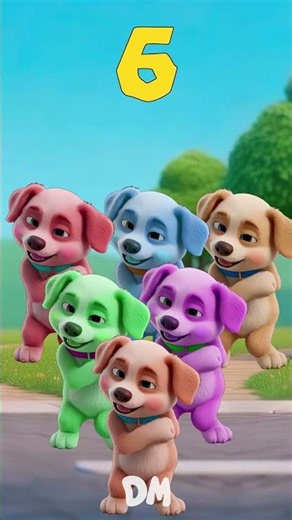 Six Dogs | Kids Nursery Rhymes | ‪@dominoki‬