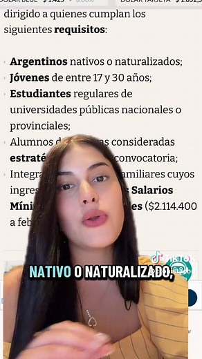 El programa de Becas Estratégicas Manuel Belgrano continuará en 2026, con un monto mensual que superaría los $80.000 y será abonado a través de ANSES. Conocé cómo anotarte y qué carreras están incluidas. #becas #ANSES #bono #fyp #greenscreen