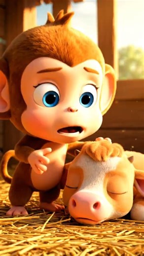 Boom Helps the Sick Baby Cow 🌾💛