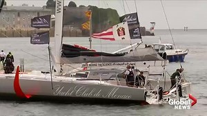 Climate activist Greta Thunberg boards zero-carbon yacht for trans-Atlantic trip