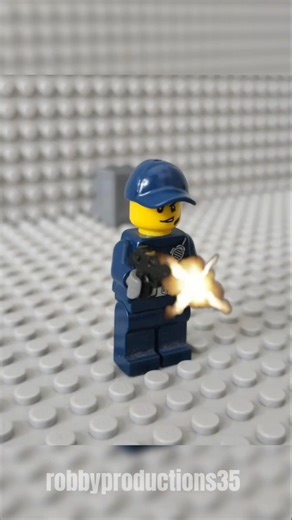 Lego Stop-motion test! Fight + Gun Fire! #lego #stopmotion #animation #fyp #viral#robbyproductions35