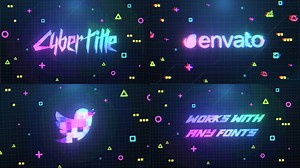 Cyberpunk Logo And Title | After Effects