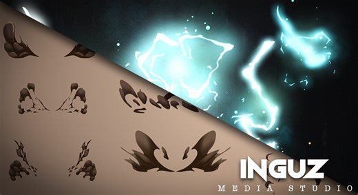 UE5: The 2DFX animations Dust & Lightning by Esteban Díaz