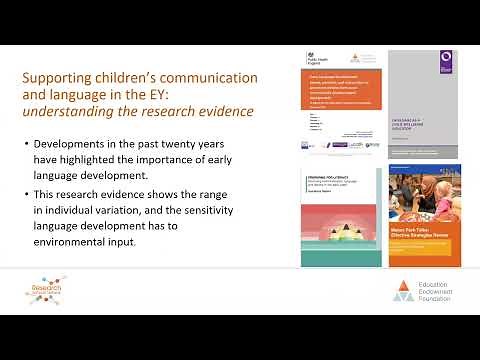 Supporting children's communication in the early years
