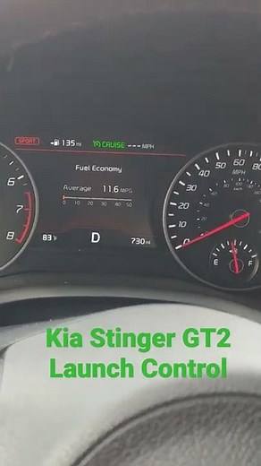 Kia Stinger GT2 AWD Launch Control