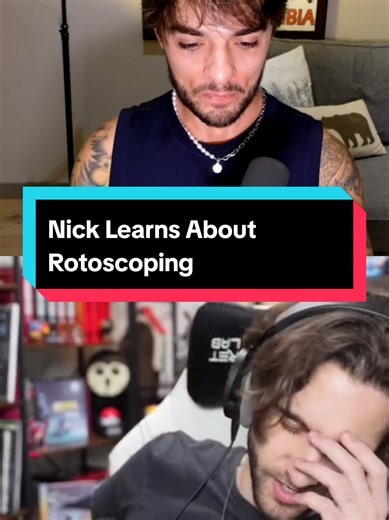 Danny teaches Nick about Rotoscoping 😭😭😭 For the full discussion go check out Otakus Anonymous Abridged right now on yt Episode 147 of Otakus Anonymous Also Subscribe to