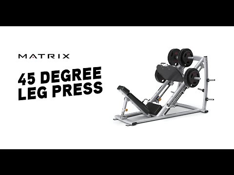 Matrix Fitness | Strength | Magnum Series | Plate-loaded 45 Degree Leg Press | Features & Benefits