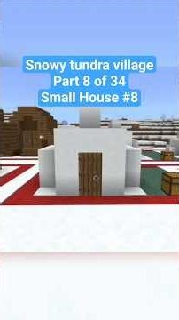 Small House #8. Snowy Tundra Village Tutorial. Part 8 of 34. #minecraft #minecraftideas