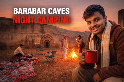 🌙 BARABAR CAVES NIGHT CAMPING 🏕️🔥 History ke beech, nature ke saath, aur doston ke saath ek unforgettable night! Ancient caves ke saamne camping ka experience hi alag tha 😍 Bonfire, stories, aur Barabar ki mysterious vibe… pure adventure mode ON! 📍 Barabar Caves, Jehanabad Kya tum yahan night camping karne ki himmat rakhte ho? 😏 #BarabarCaves #NightCamping #AdventureVibes #Jehanabad #HistoricIndia #TravelWithFriends | jehanabad_highlights