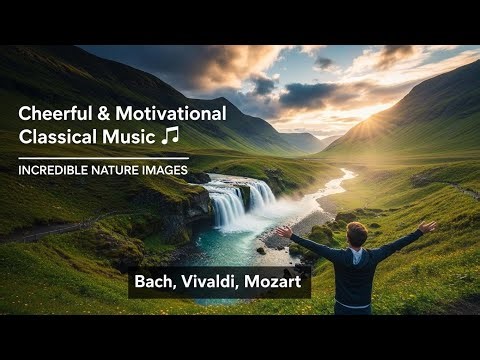 Cheerful & Motivational Classical Music 🎶 Incredible Nature Images | Bach, Vivaldi, Mozart