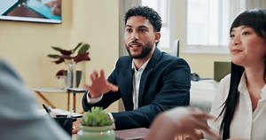 Interview Laughing Meeting Business People Office Stock Footage Video (100% Royalty-free) 3715520357 | Shutterstock