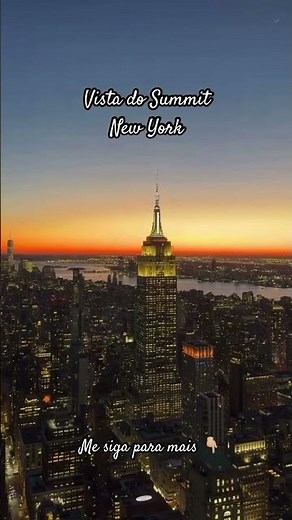 Pôr do Sol em Nova York 🌇🗽 | Vista do Summit com o Empire State