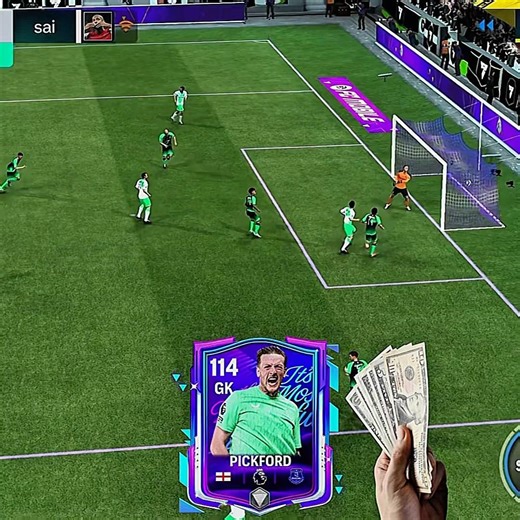 WHAT was Pickford doing?! 💸 #easports #fifamobile #fcmobileid #fifa22 #fifa23 #mha