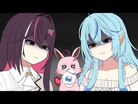 【手描き】お互いにヤンデレASMRをして欲しいラミィ姉とAZKi姉【雪花ラミィ/AZKi/ホロライブ切り抜き】