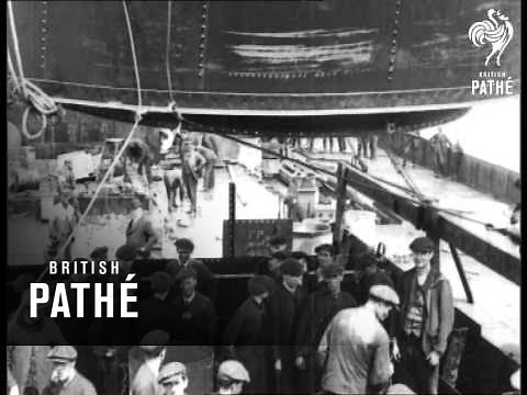 Launch Of The Britannic (1914)