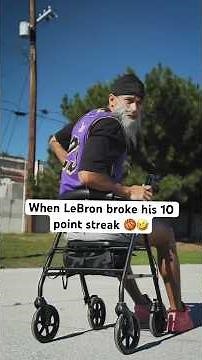 When LeBron broke his 10 point streak 🏀🤣 #lebronjames #nba #comedyshorts