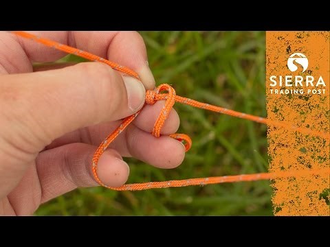 Adjustable Guy Line Knot - Quick & Easy To Tie