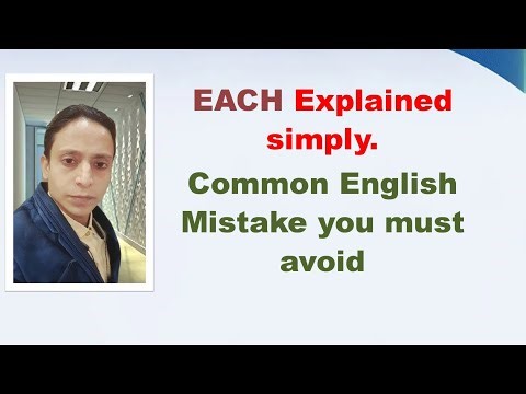 EACH Explained Simply, Common English Mistakes You Must Avoid