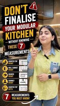 7 Modular Kitchen Measurements You Must Know Before Designing Your Kitchen | Avoid Costly Mistakes