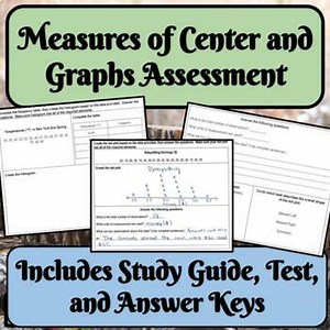 Mean Median Mode Histograms Line Plots Statistical Questions Assessment