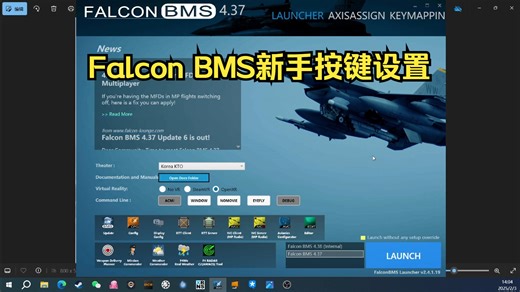 【Falcon BMS】【新手教程】基本的键盘，手柄设置建议