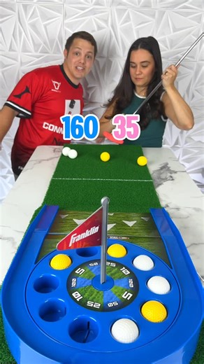 Dan Izzo on Instagram: "Spinning Mini golf Challenge ⛳️ #Boardgames #Games #Fun #couple #Golf"