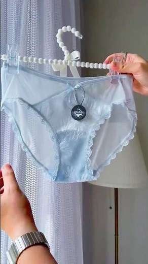 Blue Satin Lace 💙 soft feminine moments #shorts