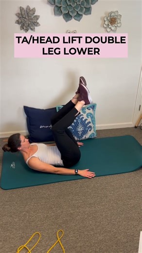 TA / Head Lift Double Leg Lower Tutorial | Strengthen Core & Protect Your Back 🦴