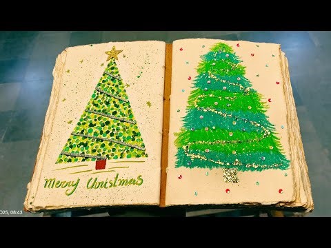 2 Simple Christmas Tree Ideas Using Glitter ✨🎄