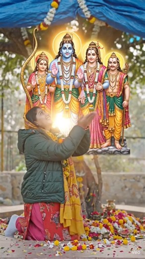 Shabri is praying in Ram Bhajan 🙏#Ram #Rambhajan #trending #shorts #bhakti #youtubeshorts #viral.