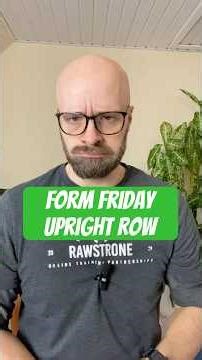 Form Friday: Upright Rows #uprightrow #formfriday #exerciseguide #beginnersworkout