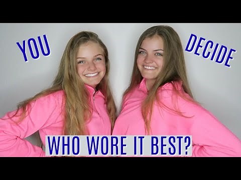 Who Wore It Better for Spring Break Challenge ~ Jacy and Kacy