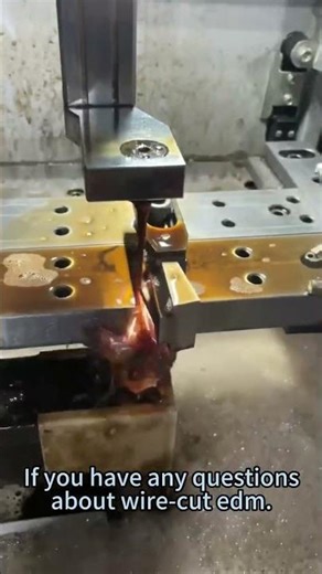 EDM wire cutting machine with high precision and surface finish.#wireedm #cncwirecut #wirecutedm