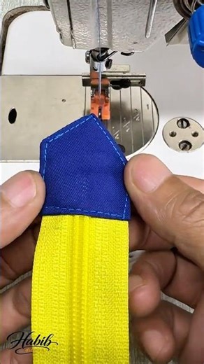 Easy Way to Add a Fabric Tab to Your Zipper #patternmaking #sewingtips #diy