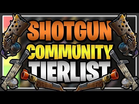 My Community Ranked EVERY SHOTGUN in Fortnite Save the World! (Shotgun Tier List)