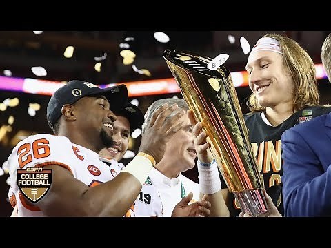 Clemson receives the CFP National Championship Trophy | College Football
