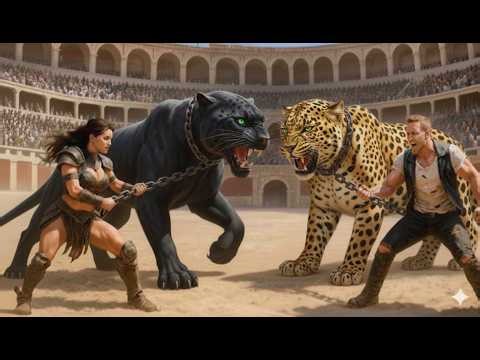 Leopard vs Panther | Epic Jungle Showdown! 🐆🌑