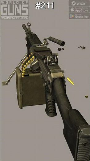 How the M249 SAW Works #firearmeducation #gunmechanics #slowmotion