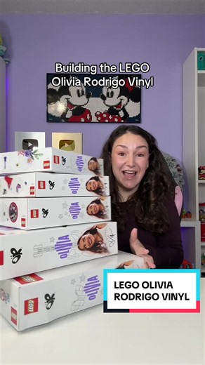 they made a bunch of Olivia Rodrigo LEGO sets and they’re so fun!! starting with the vinyl 🎶 I love all the references and her minifig is SO DETAILED!! thank you so much LEGO for sending these to me! 🦋📢💋 #lego #rlfm #43028 #oliviarodrigo