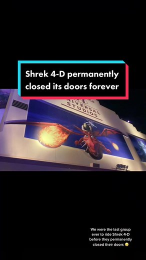 Farewell to Shrek 4D Attraction at Universal Studios