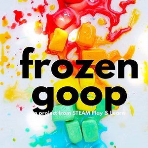 188K views · 168 reactions | Frozen Goop AKA Oobleck Learn how to make goop...and freeze it! Use it for sensory play, science, art and more. Project from the book STEAM Play & Learn. Full project instructions here: https://babbledabbledo.com/how-to-make-goop-and-freeze-it/ | Babble Dabble Do | Facebook