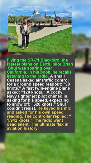 The Fastest Plane Asking for a Speed Check